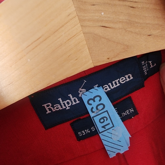 Ralph Lauren Silk And Linen Blend Button Down Shirt - Picture 3 of 10